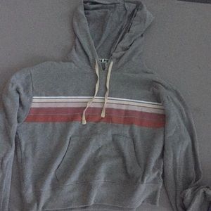 Pink gray sweatshirt